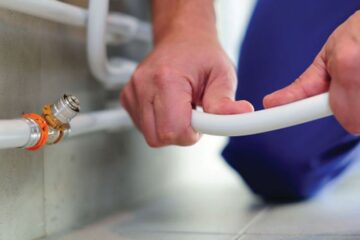 replace copper pipes with PEX
